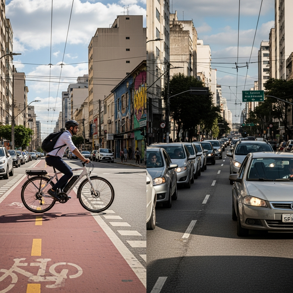 Bicicleta Elétrica vs Carro: Quanto Você Pode Economizar por Mês no Brasil? - CyberBikes Brasil