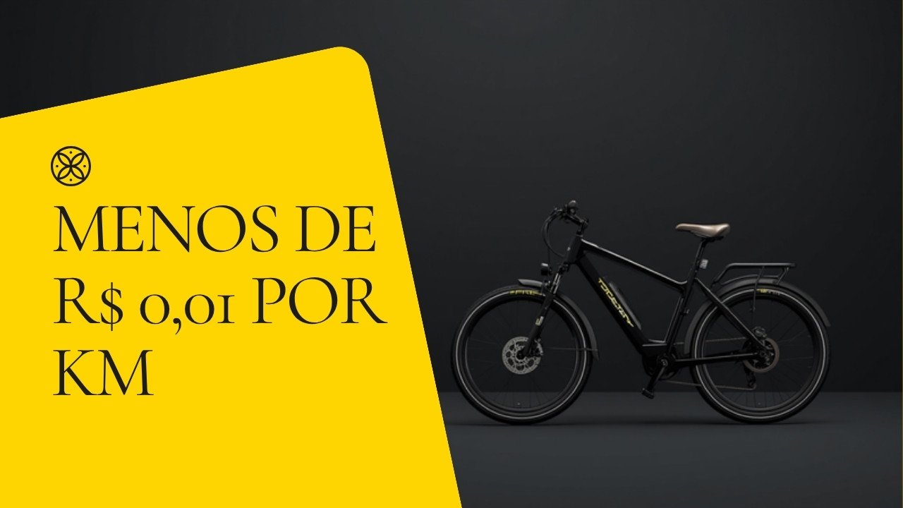 Economia de uma bicicleta elétrica menos de R$ 0,01 por km com a Cyberbikes Brasil