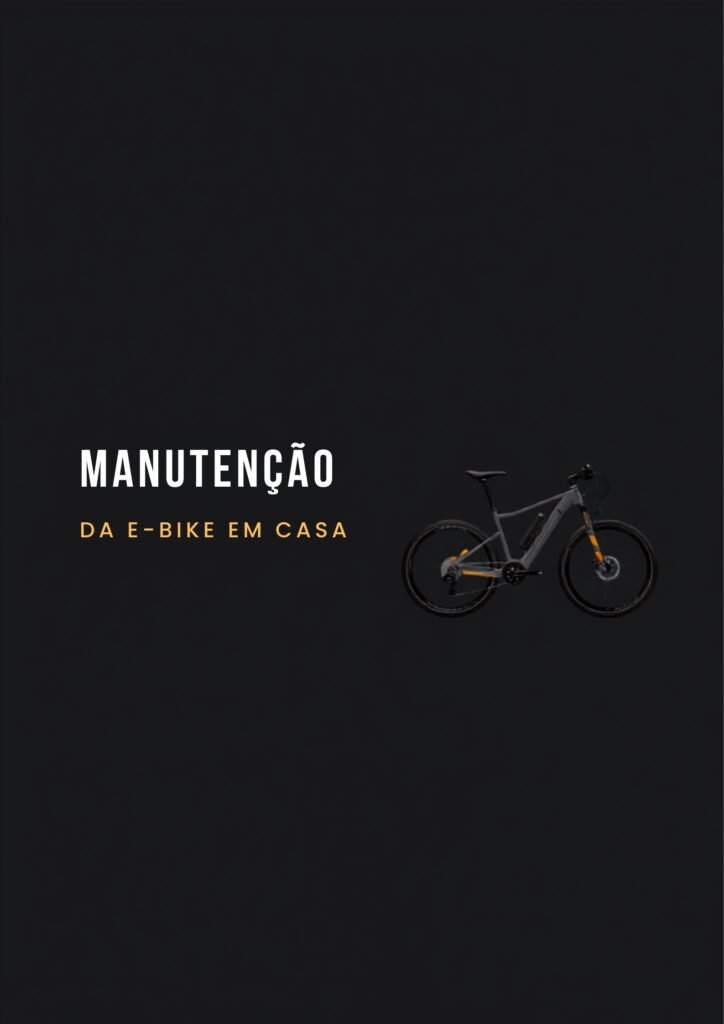 Manutenção de bicicleta elétrica em casa: e-bike Cyberbikes Brasil pronta para revisão de pneus, corrente e freios