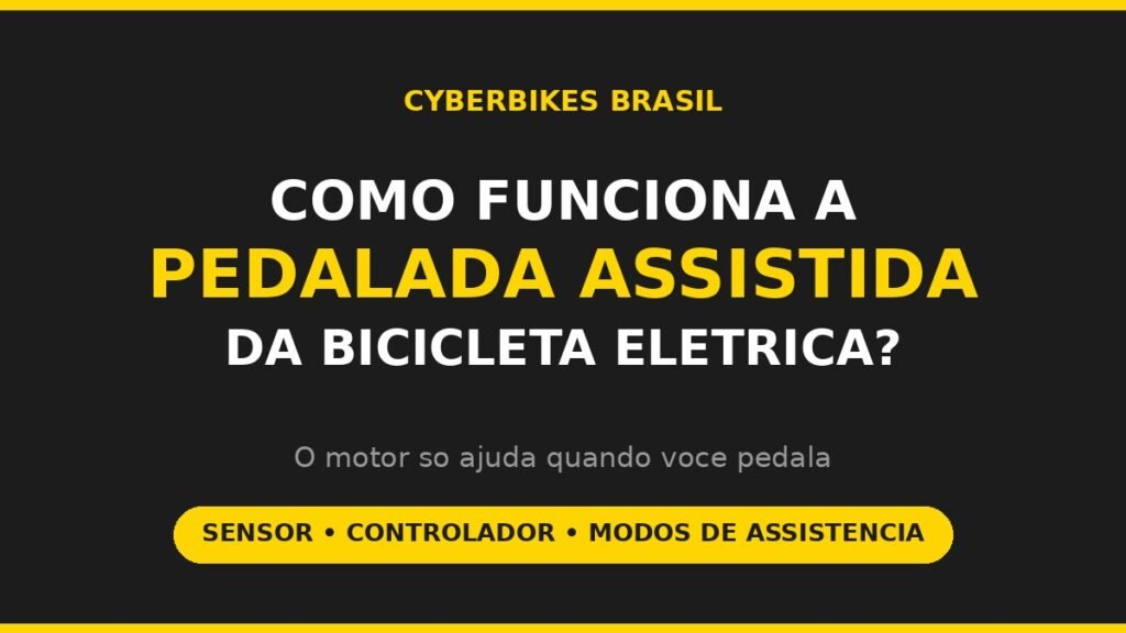Banner Cyberbikes Brasil: como funciona a pedalada assistida da bicicleta eletrica