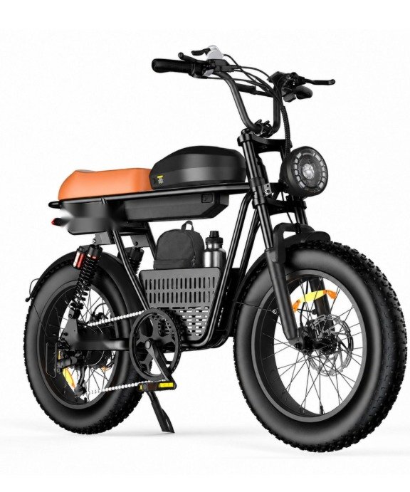 R6 Pro bicicleta elétrica fat bike vista lateral direita
