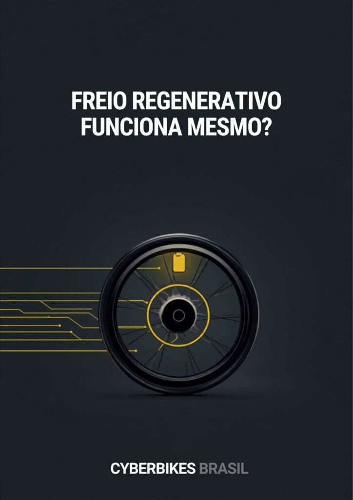 Roda com motor no cubo e energia retornando para a bateria: freio regenerativo em bicicleta elétrica