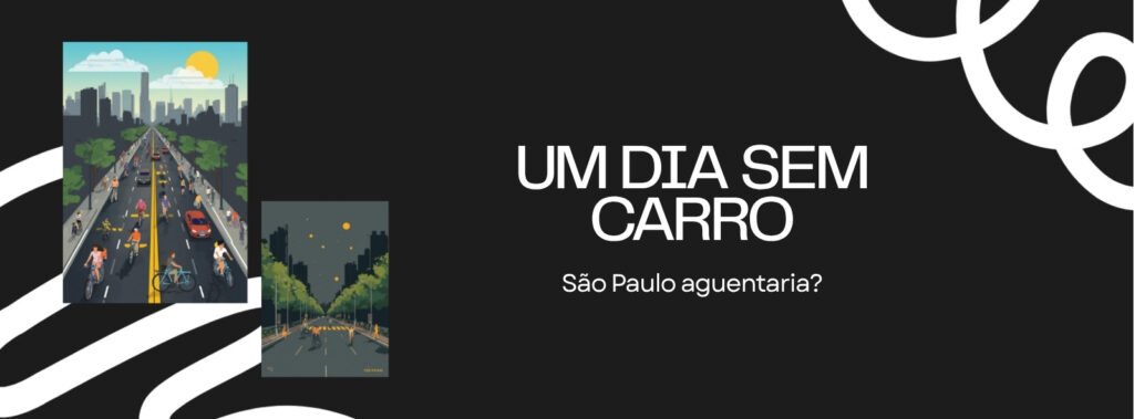 Dia Mundial Sem Carro em São Paulo: avenida sem carros com bicicletas elétricas